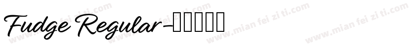 Fudge Regular字体转换